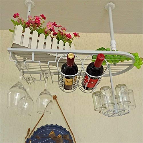 Casier à vin 60x25cm porte-verre suspendu bar et ménage