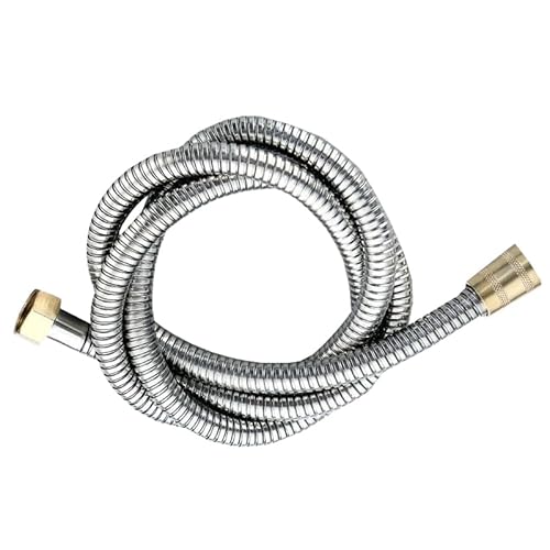 �V�����[�z�[�X 1.5m �X�e�����X�� �����p �h���E�R��h�~ 360°��] �˂���h�~ G1/2 �N�������b�L �ϋv���E��t�ȒP