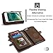 MOONORN iPhone 7 Plus/iPhone 8 Plus Wallet Case - Detachable Leather Phone Wallet Magnetic Flip Case Shockproof Cell Phone Case with Credit Card Slots (Brown)