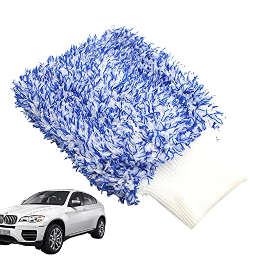 Mitts de lavagem de carro Microfibra - Microfibra Wash Mitt Dupla Face para Limpeza de Carros - Luva