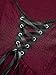 ROSE GAL Women Plus Size Gothic Blouse Skulls Mesh Flocking Flutter Sleeves Lace Up Grommet Buckle Straps Crinkle Textured Goth Swing Top(Red/L)