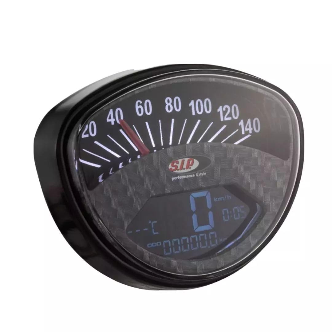 CONTACHILOMETRI DIGITALE SIP CARBON LOOK PRIMAVERA ET3 ADATTO PER VESPA 50 90 SS 125 GT GTR