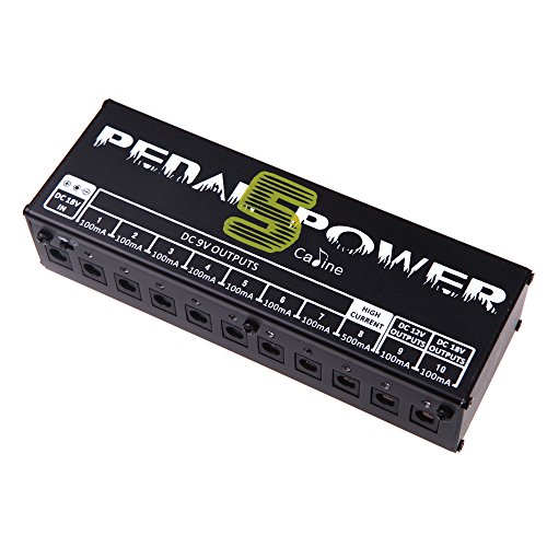 RavTech(TM)Guitar Effect Pedals Power Supply 8 Way DC 9V & 1 Way DC 12V & 1 Way 18V CP-05 Ten isolated output EU/US/UK Plug