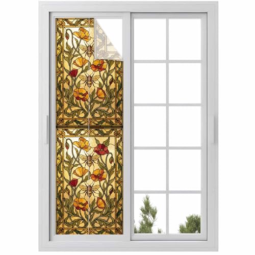 Vinilo decorativo para ventana privacidad, 17.7 x 78.7 pulgadas miniatura 1