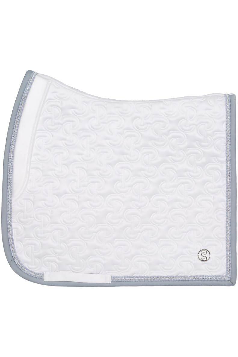 PS of Sweden 2025 Kristall Satin Dressur Sattel Pad 1110-117 - 001 - White