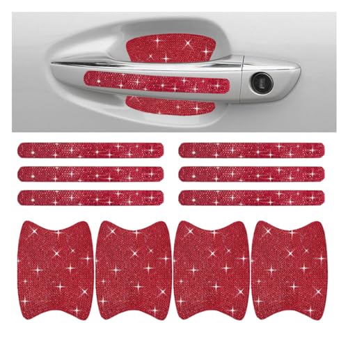 JOYCOURT 10PCS Bling Car Door Handle Anti-Scratch Sticker White | Universal Car Door Handle Cup Protective Cover Adhesive Door Bowl Sticker Shiny Rhinestone Auto Decor Accessories for Women product thumbnail 18
