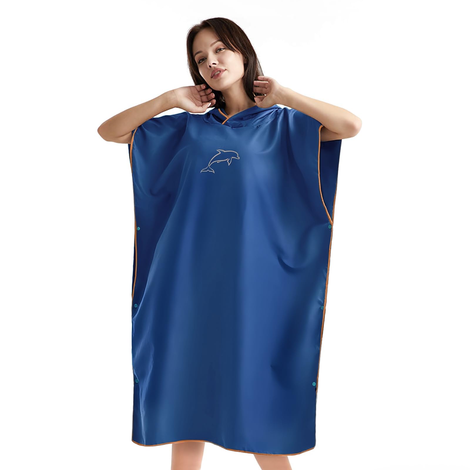 flintronic Swim Towels, Quick Dry Changing Robe Towel, Microfiber Beach Towel Robe for Men Women, Lightweight Surf Poncho for Swimming Surfing and Beach - One Size Fit All