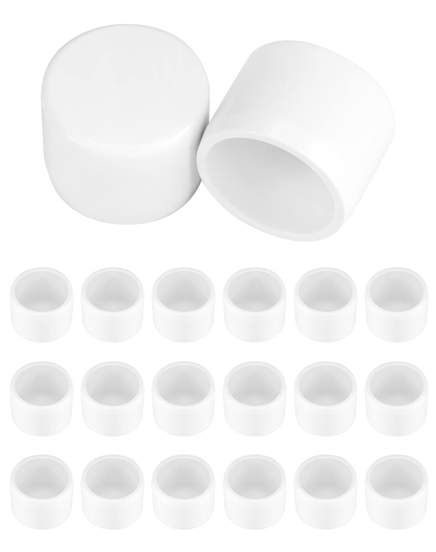 Tapón de tubo de PVC contra suciedad, tapas externas QWORK de 3/4" para proteger extremos de tubos