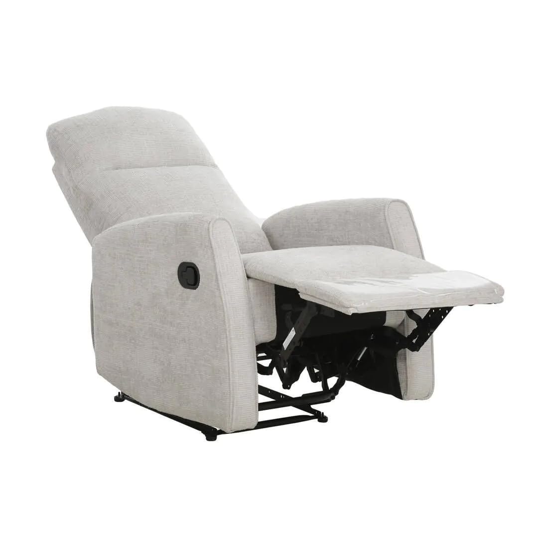 SHIITO | Sillón Relax Manual | con Mecanismo de Palanca | Modelo Orfeo - Cemento | 104 x 84 x 70 cm