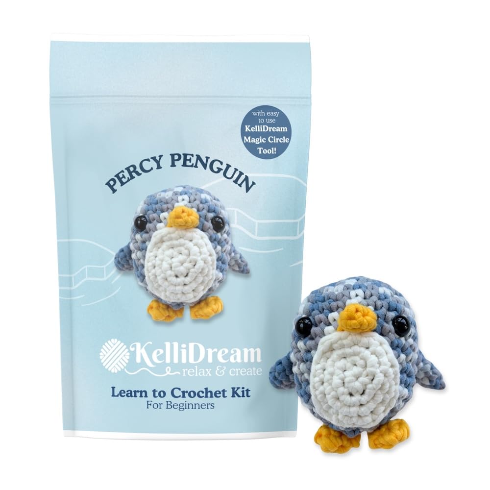 KelliDream Magic Circle Tool Inclusive Learn to Crochet Kit - crochet kits | Mubboo