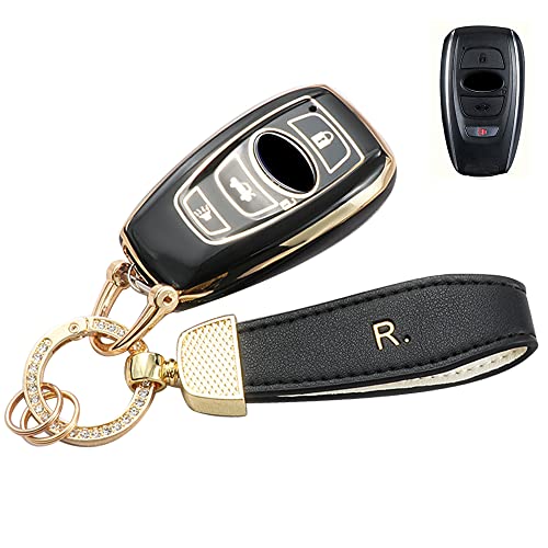 [LETINGFAR] L[P[X Xo p X}[gL[P[X L[Jo[ 4{^ _ 炩 TPU G肢 Xo p݌v SUBARU H[O KVB B4 CvbT G4 WRX ɓKp L[z_[ (ubN)