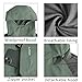 TEZO Mens Rain Jacket Waterproof Hiking Coat Windproof Mountain Jacket Lightweight Windbreaker with Hooded(AG/GY M)