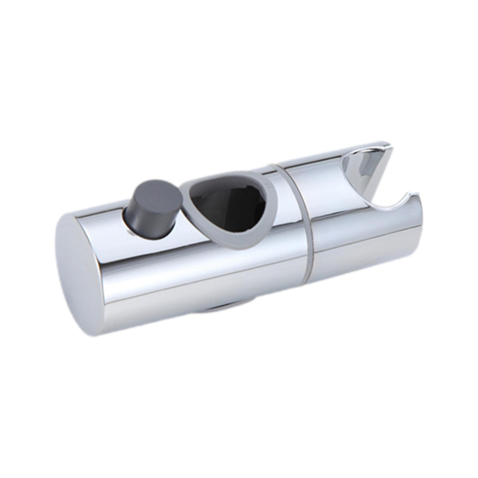 Soporte Ajustable Para Ducha De Mano - Abrazadera Giratoria 360° Para Barra, Cromado, Fácil Instalación