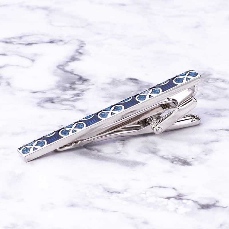 SMEJS メンズ フレンチ シャツ カフスボタンとタイ クリップ セット ボックス エナメル カフス リンク ピン ウェディング 