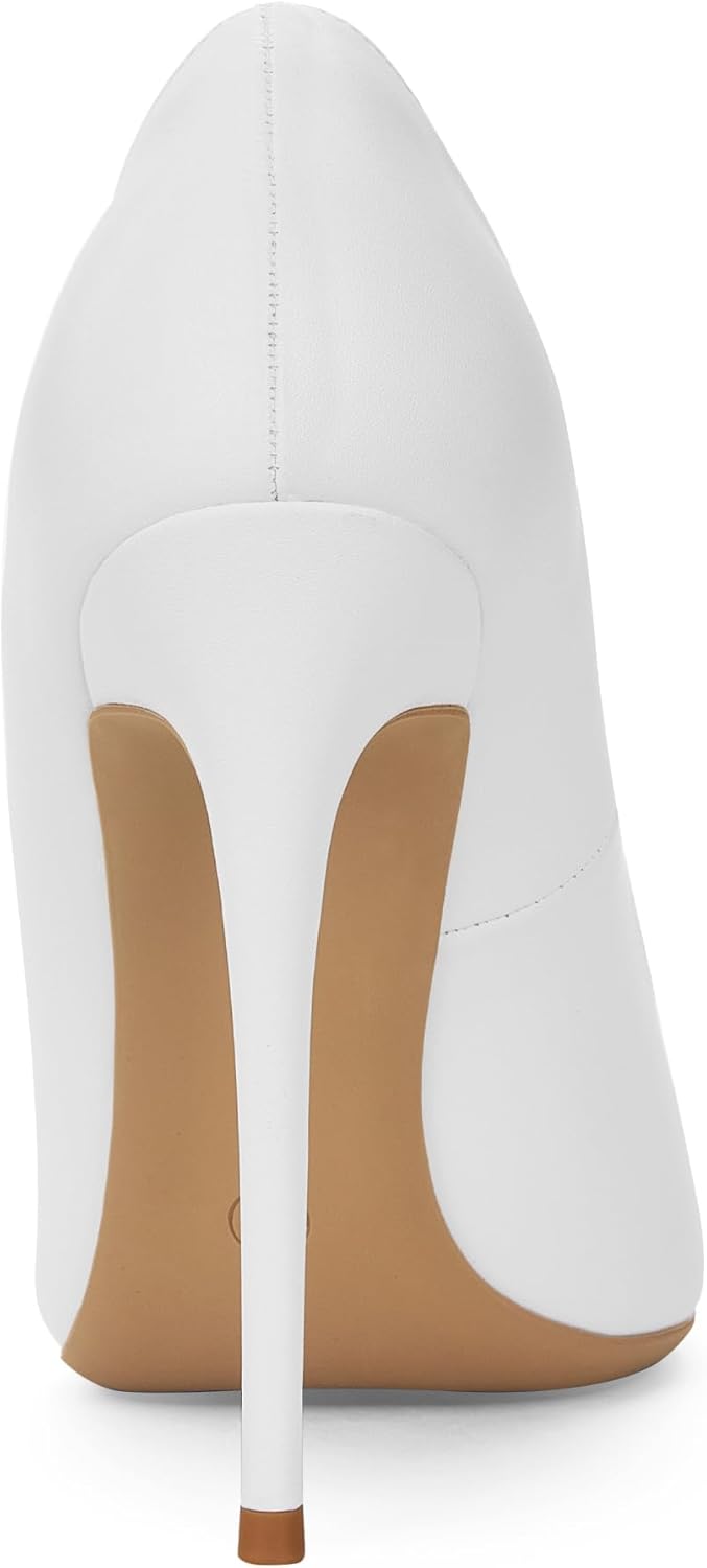 Elisabet Tang Women Pumps, Pointed Toe High Heel 4.7 inch/12cm Party Stiletto Heels Shoes Matte - Image 5