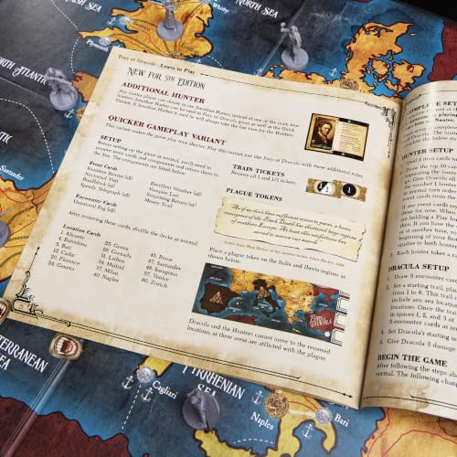 Fury of Dracula Board Game, 5th Edition | Game of Deduction and Gothic Horror | Quicker Gameplay Option, Additional Hunter | 2 to 5 Players | Ages 14+ - image 4