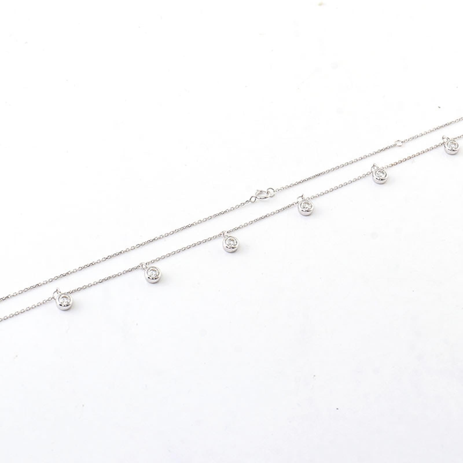 9K/14K/18K Gold Halskette für Frauen Mädchen, Moissanit Edelstein Anhänger Halskette Schmuck Kettenlänge 18 Zoll