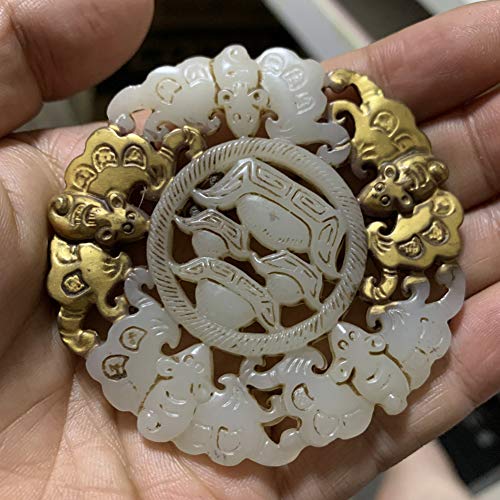 Pendentif jaune-luck antiquité EASTCODE cadeau plaqué or - 2