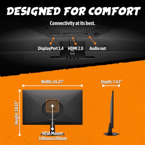 Image of AOC 27 Inch Gaming Monitor FHD 180Hz Fast IPS 0.5ms HDR, 27G51F2 | 1920x1080 Computer Monitor, Adaptive-Sync, LED, Audio Earphone out, VESA Mount, Console Ready, 3-Year Zero-Bright-Dot