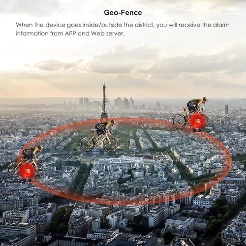 Winnes 4G GPS Tracker for Bike Motorcycle With SOS, IP67 Waterproof Real Time Bicycle Tracker No Monthly Fee Hidden Cycling GPS Tracking Device with Anti theft Alerts Mount Included - Image 2
