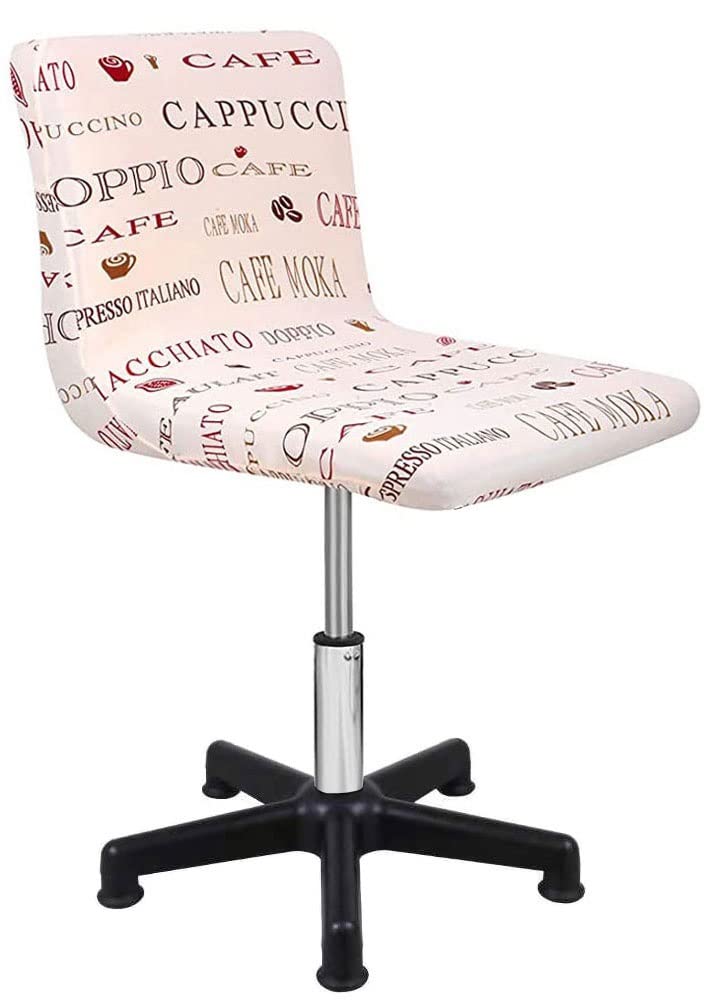 Velvet Bar Stool Covers Set of 2 4 6 pack with Back,Swivel Chair Covers Stretch ,Printing Barstool Chair Covers for Home Kitchen Dining Room Pub Counter Coffee Shop Chairs Barber Stool ( Color : #32 ,