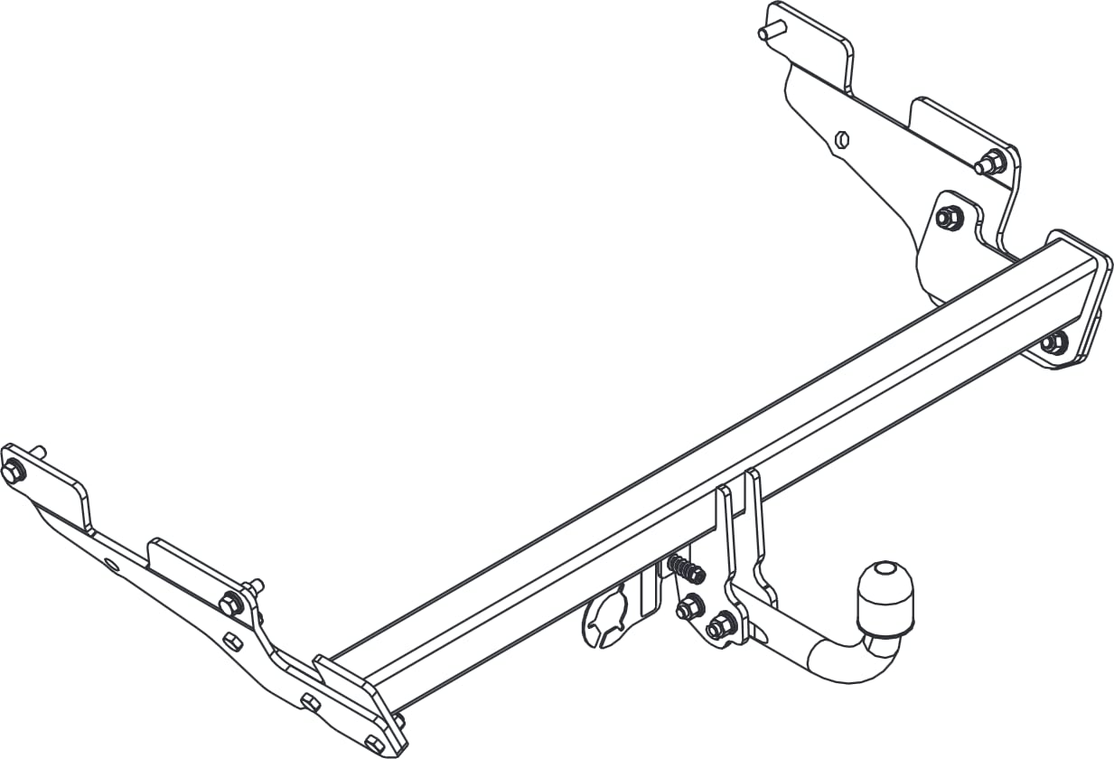 Kompletny hak holowniczy stały do Mazda CX-5 04.2012-11.2016 + dedykowana wiązka elektryczna 13-pin