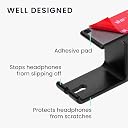 OIVO INDIA Aluminum Headphone Hanger, Gaming Headset Headphone Hook Holder Mount Under Desk with Cable Organizer for All Headphones (Black) gallery image