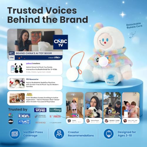 Image of AI toys for kids, Interactive ai companion kids plush snowman, Designed specifically for kid's development, No screen educational toys, Smart ai stuffed animal for 3+Kids, 2026 emotional support gifts