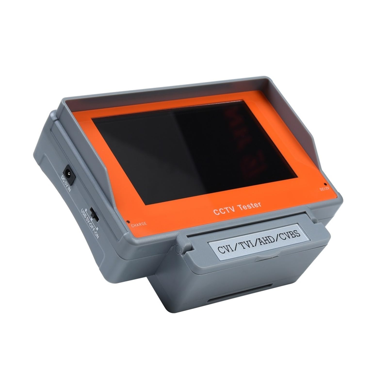 Tester Portatile per Fotocamere, 5MP AHD/CVI/TVI CVBS CCTV Tester Telecamere CCTV Tester Built-in 3.7V 4000mA Li Batteria AHD Tester for Telecamera Mini Monitor Test di Videosorveglianza