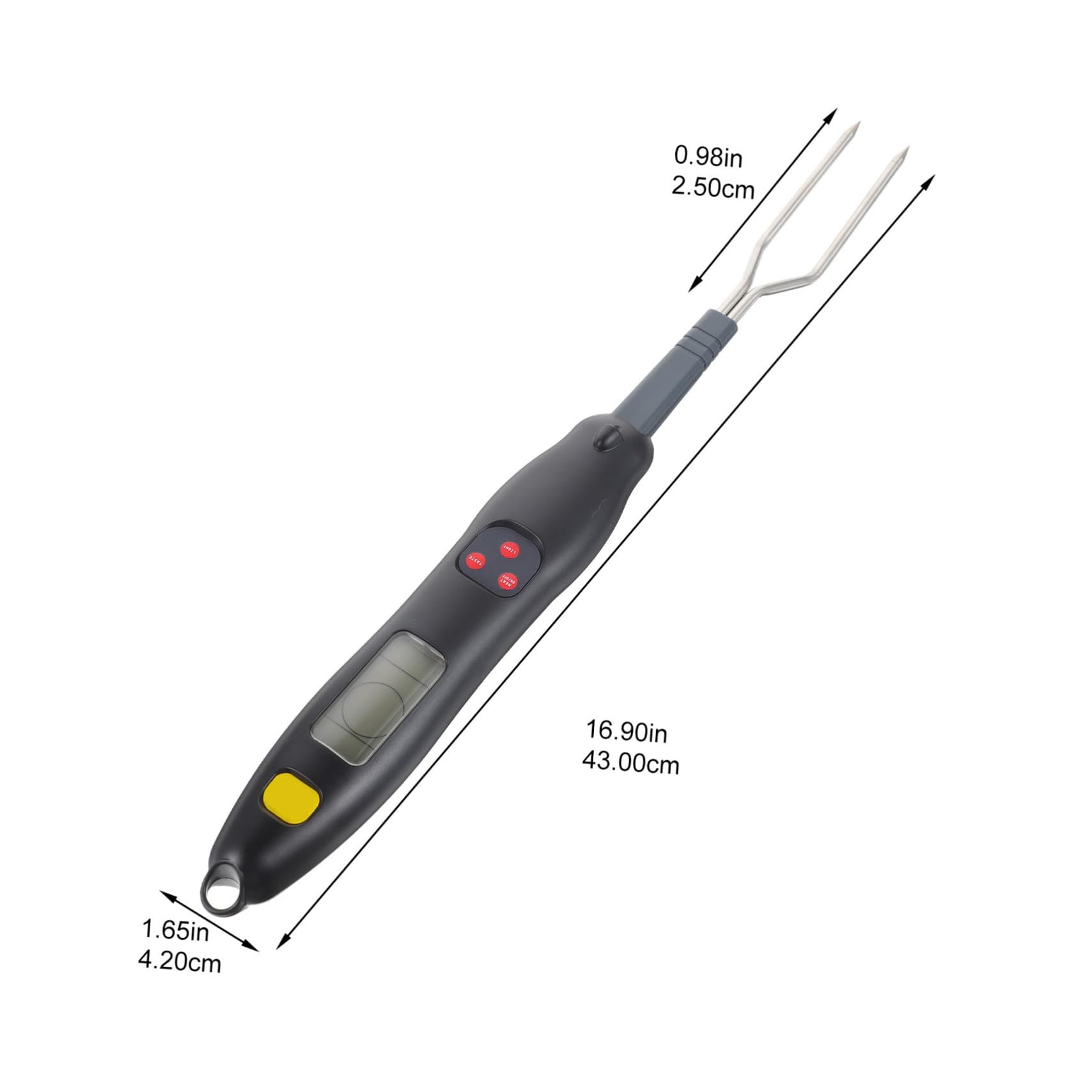 Digitale Grillthermometer Gabel Modell 206 aus Abs und Edelstahl
