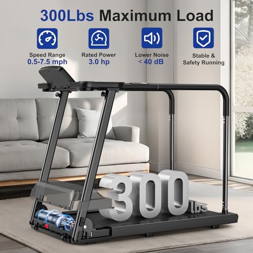 Caminadora plegable con pantalla LCD y capacidad 300 lb miniatura 5