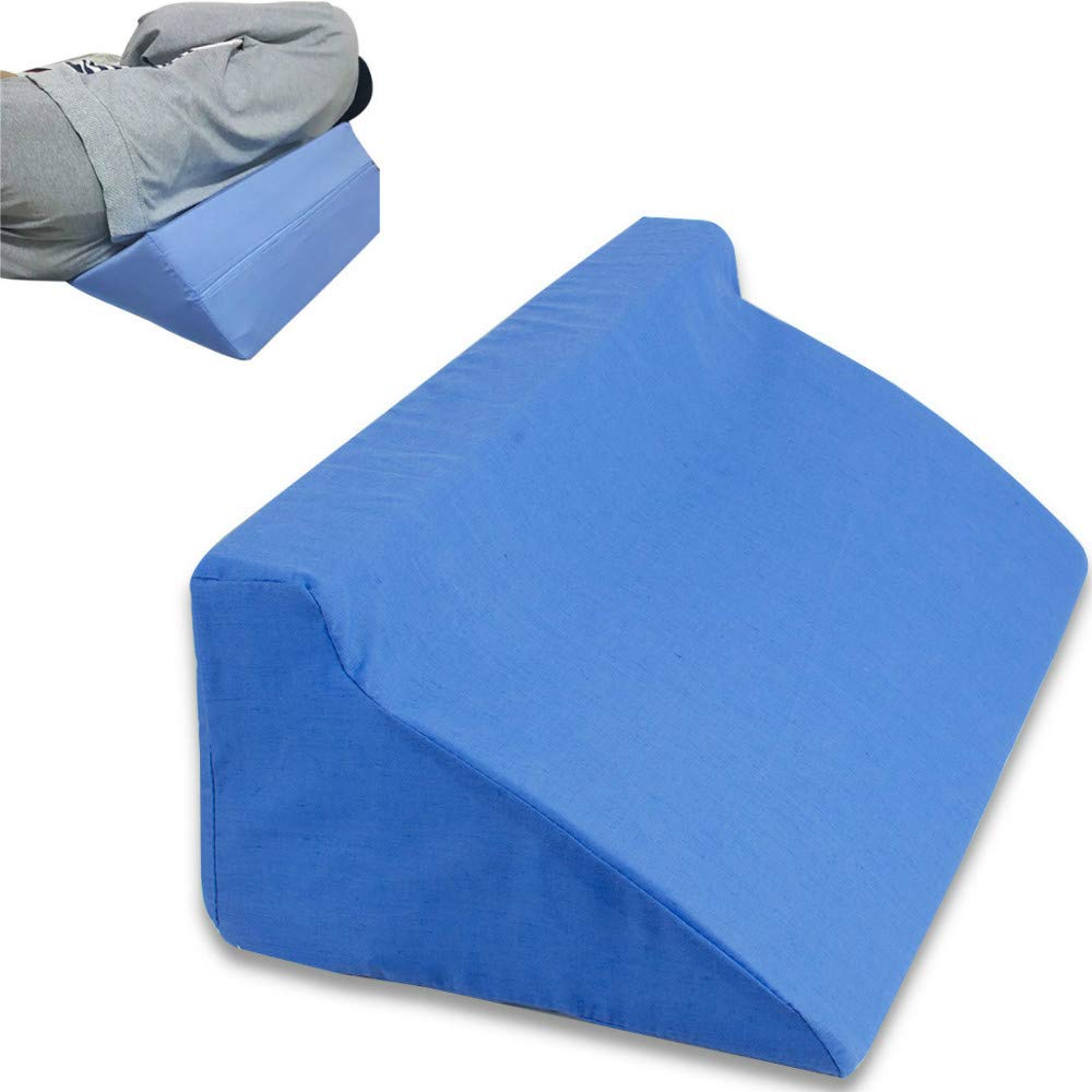 Enshey Foam Bed Wedge Pillow -Back Lumbar Support Cushion Acid Reflux Leg Elevation ，Lower Back Pain Relief, Helps Posture