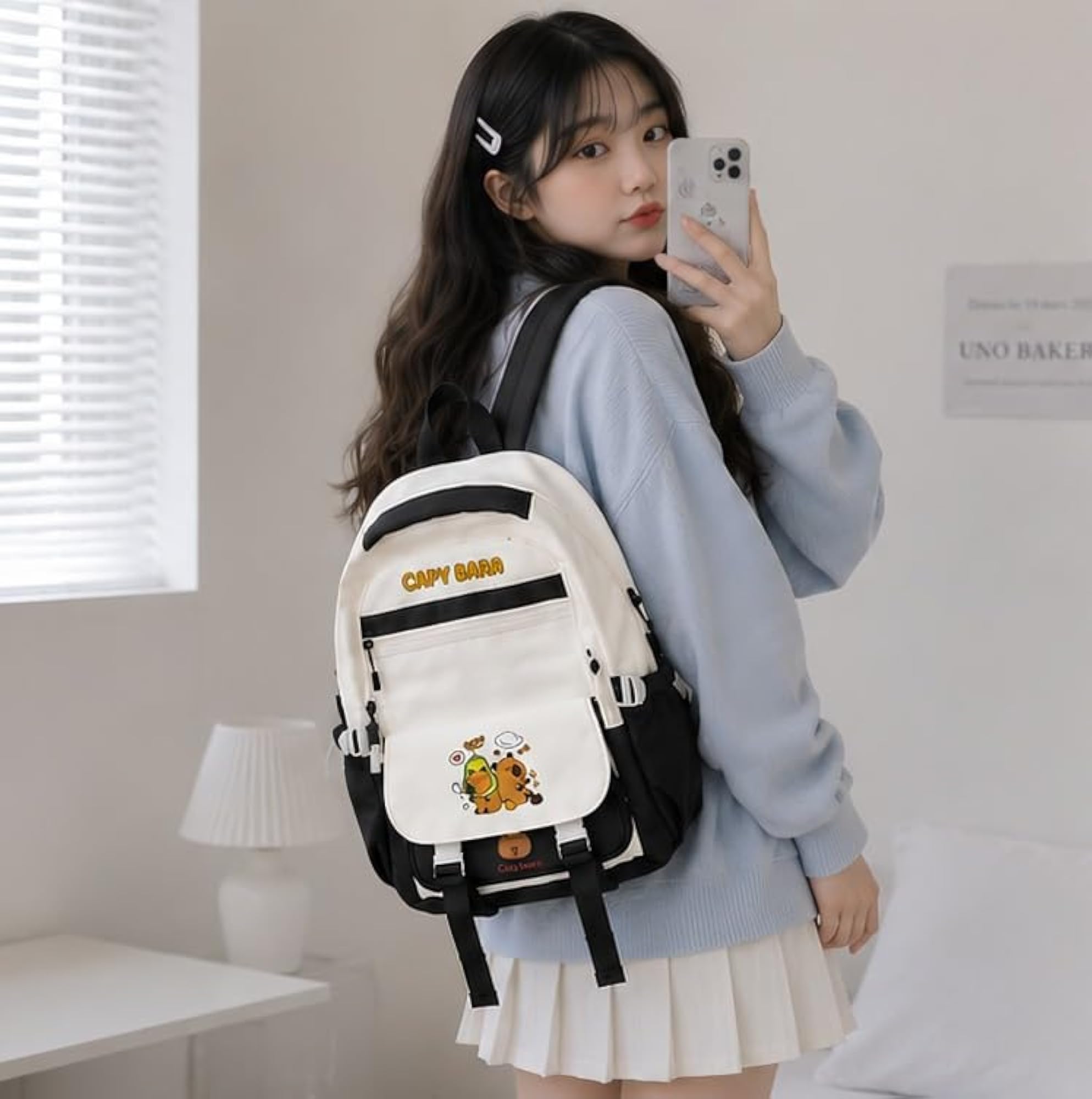 Unisex Korean Style Backpack Stylish Casual Backpack