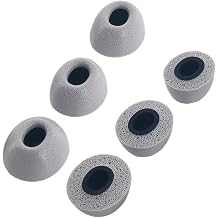 Replacement Memory Foam Eartips for TOZO/ASUS/Soundcore Earbuds | Compatible with TOZO NC20 / NC20 Pro / ASUS ROG Cetra / Baseus Inspire XP1 / Soundcore Sport X20 Earbuds,Ear Tips,Gray,3Pairs