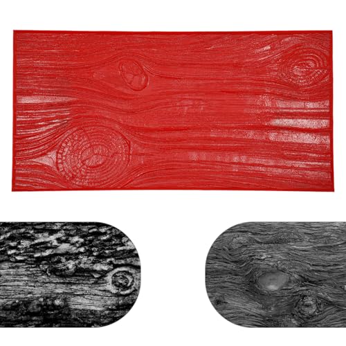 27" x 14" Concrete Stamps Mat Realistic Wooden Texture Skin Polyurethane Stamp Provides Natural-Looking Textures on Walls or Ground Concrete Molds Reusable