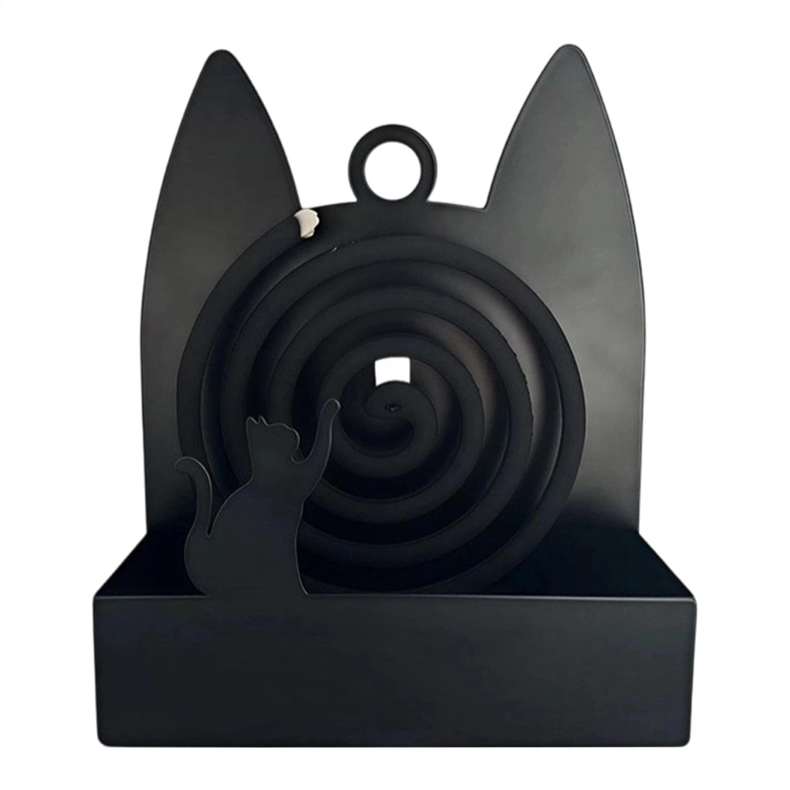 Porte-bobine d'encens anti-vent avec attrape-cendres en fer pour sécuriser la maison