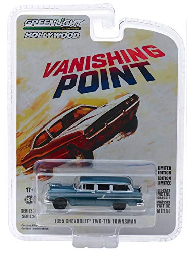 Modelo a escala 1:64 Chevy Two-Ten Townsman 1955 azul miniatura 2