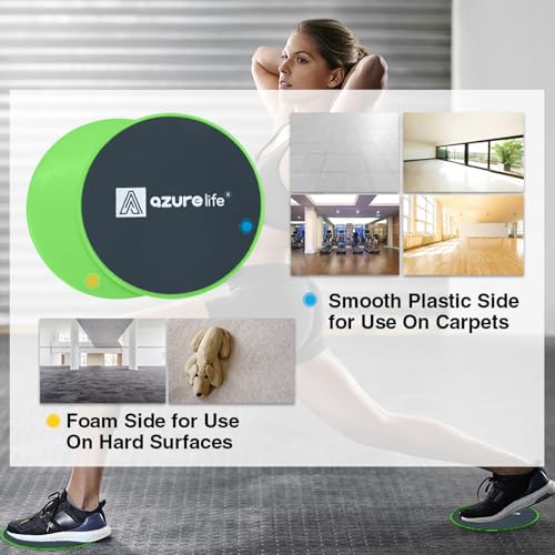 Discos de ejercicio para entrenar en casa sobre alfombra o madera 2