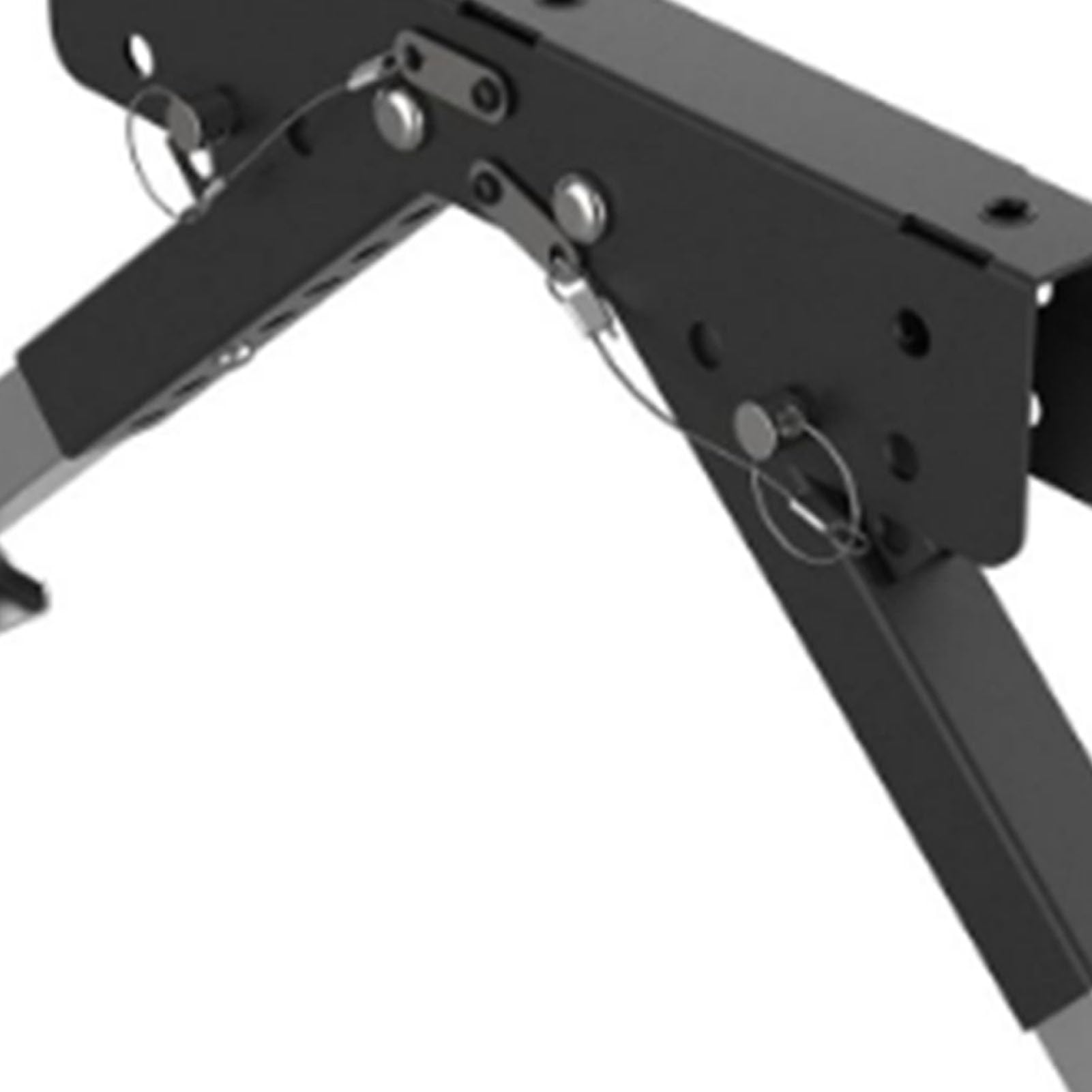 Verstellbare Trittstufenstütze aus Edelstahl, Zusammenklappbarer Trittstabilisator für Wohnwagen mit 5. Rad und Rutschfestem Gummipolster. Robustes Design