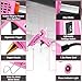 Hot Glue Gun Full Size: DEKOPRO 60/100Watt Dual Temp Hot Glue Gun Kit with 25 Glue Sticks, Organize Storage Case, Heavy Duty Heat Glue Gun Tool Set for Home Repair, Art & Crafts, DIY Pink