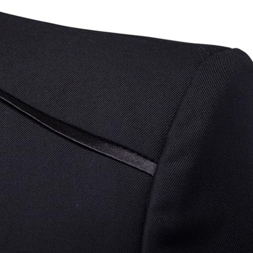 Men's Elegant Chinese Tunic Suits Mandarin Collar Formal Suit Jacket Slim Fit Front Button Blazer Coat3