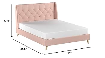 Amazon.com: Novogratz 4135739N Her Majesty Upholstered Linen