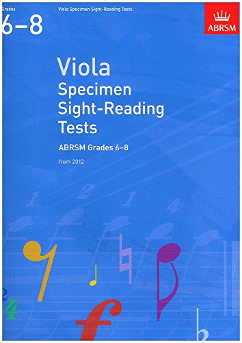 Viola Specimen Sight Reading Tests 6-8