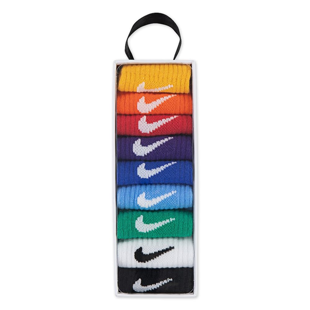 NIKE Kinder 9Pc Gift Set Socken, University Gold, 2/4 Jahre