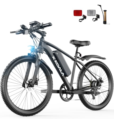 Electric Bike for Adults - 1500W Peak Mountain Ebike - 26" Commute Electric Bicycle, 50+ Miles Range, Removable Battery, 7-Speed, Front Suspension