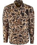 Drake Waterfowl L/S Camo Wingshooter's Shirt (Old School) Old School Medium