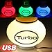 Produktbild Turbo Lufterfrischer Jasmin Duft mit USB 5V 7 LED Multicolor Beleuchtung für LKW KFZ Auto Bus Wohnwagen Inhalt 150 ml