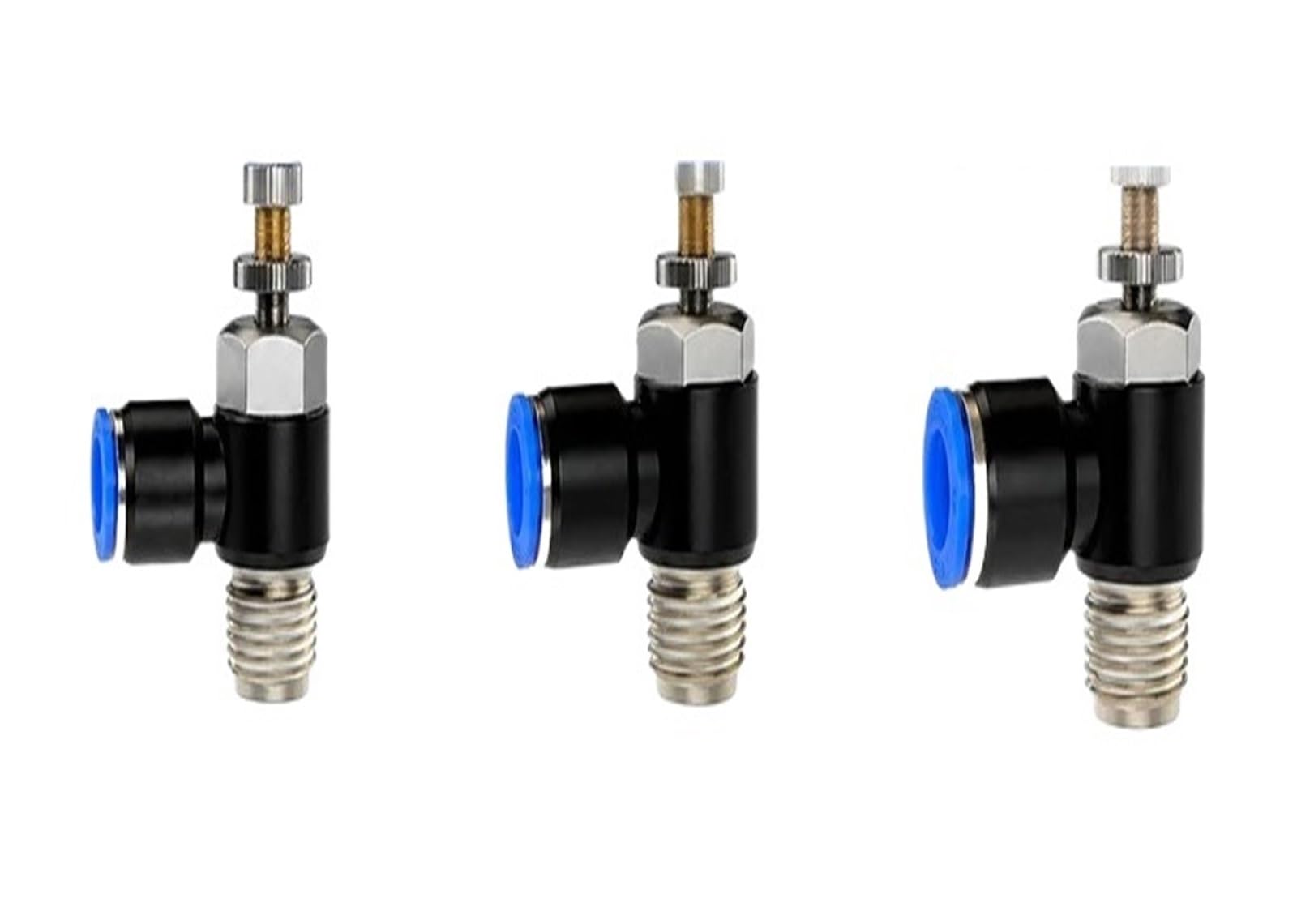 5PCS SL Type Pneumatic Speed Regulating Valve - 12mm Tube 1/4" 3/8" 1/2"(SL12-02 Blue)