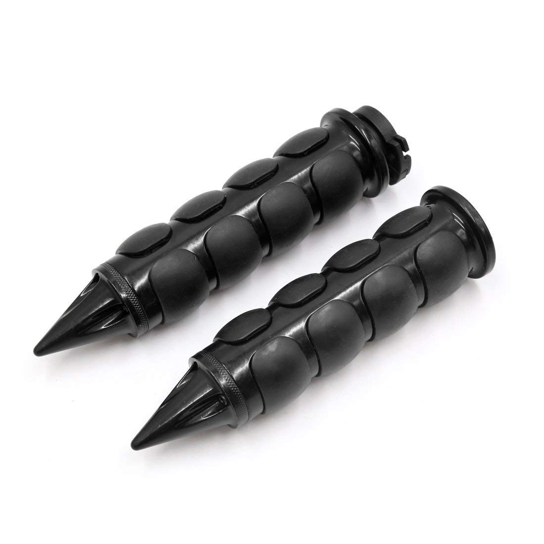 Ubersweet® Imported Pair Black Sharp End Non-slip Throttle Handlebar Grip