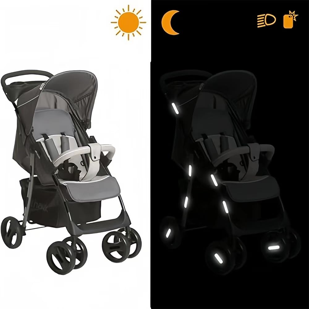 4 Pezzi Catarifrangente Adesivo Altamente Riflettenti Adesivi Moto Impermeabili Catarifrangenti Resistenti all'abrasione per Biciclette Motociclette Passeggini